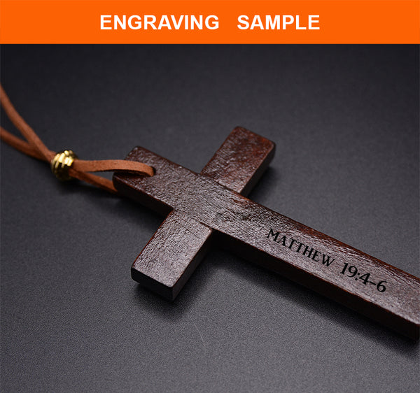 Rustic Elegance: Handmade Vintage Leather Cord Cross Necklace for Men and Women