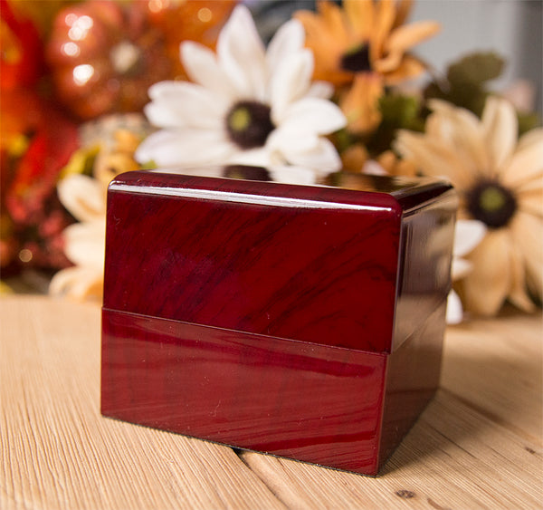 8mm Mens Tungsten Wedding Bands with Koa Wood Inlay Black Tungsten Wood Ring