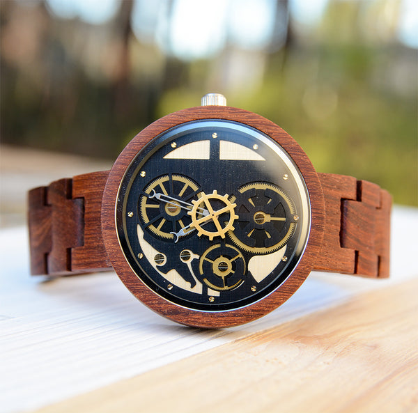 WoodCore Skeleton Wooden Watches