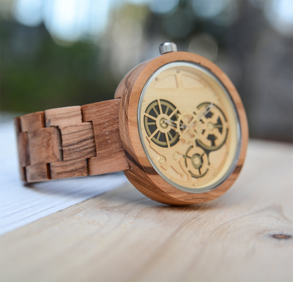 WoodCore Skeleton Wooden Watches