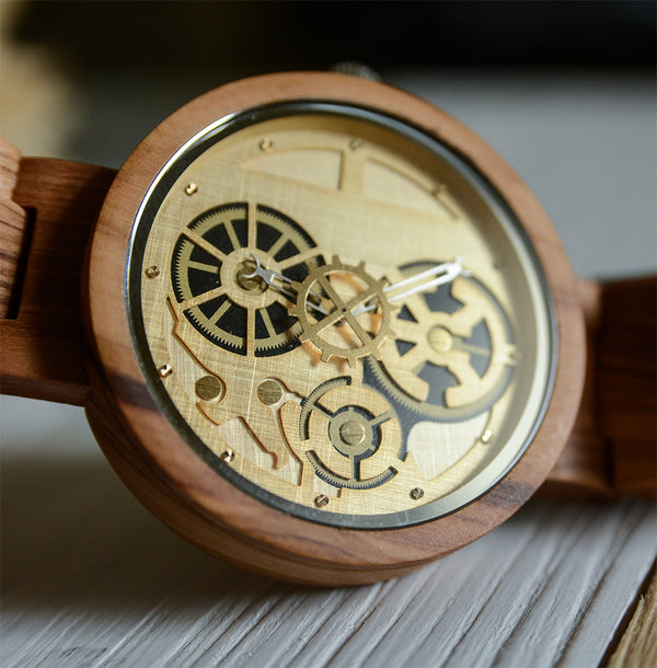 WoodCore Skeleton Wooden Watches