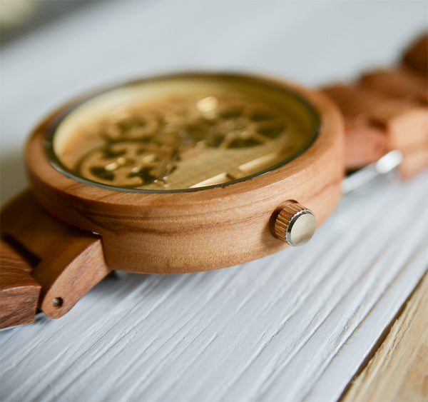 WoodCore Skeleton Wooden Watches