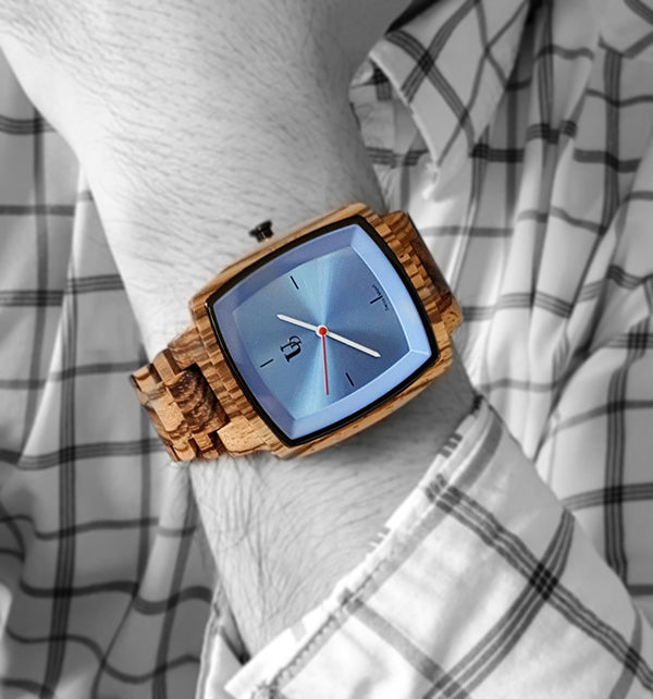 His and Hers Matching Swiss Wood Watches - Couples Wood Watch Set