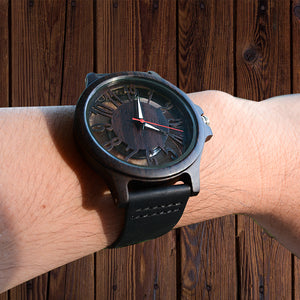 Wooden Watches For Men Transparent Hollow Dark Wooden Watches I Urban Designer
