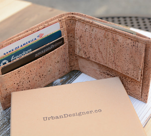 Eco friendly Vegan Cork Wallet