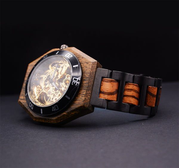 Wooden Watches For Men Premium Eco-Friendly Manual Mechanical Wood Watches For Men | Urban Designer