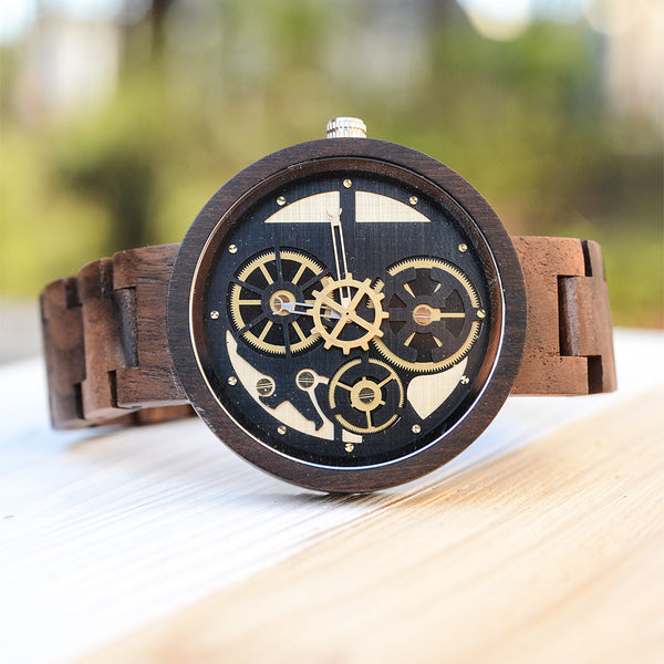 WoodCore Skeleton Wooden Watches