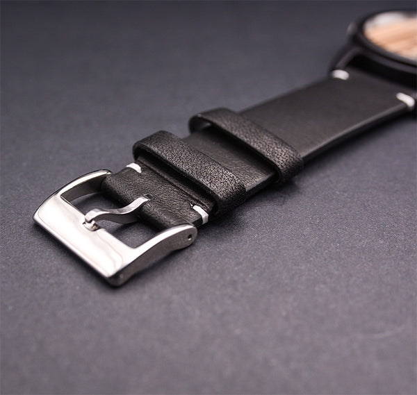 Classic Handmade Minimalist Wooden Watch with Premium Leather Band