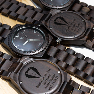 Classic Groomsmen Watches with Personalized Engraving