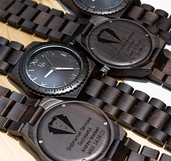 Classic Groomsmen Watches with Personalized Engraving