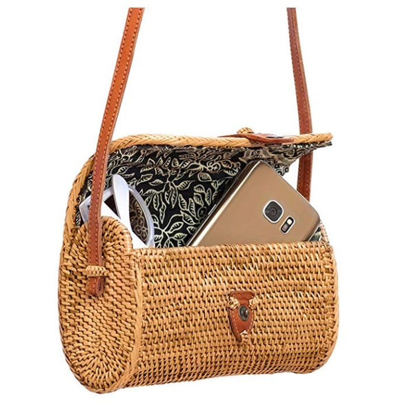 Womens Handmade Fashion Rattan Bag