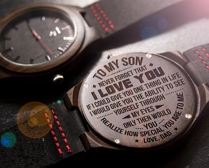 Best Personalized Gifts for Son: Engraved Wooden Watches