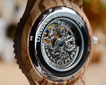 Handcrafted Most Eco-Friendly Wooden Watch with Visible Skeleton