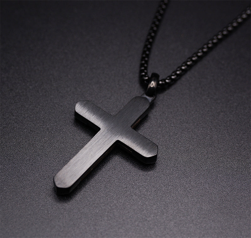 Dropship Dark Knight Three Layer Cross Stainless Steel Necklace Men's  Titanium Steel Pendant Necklace to Sell Online at a Lower Price | Doba