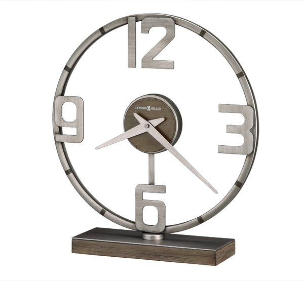 Hollis Metal and Wood Accent Clock