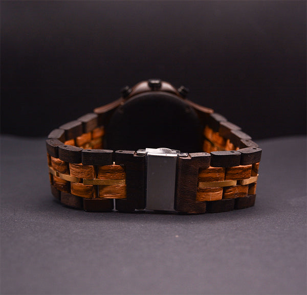 UrbanWood Engraved Chronograph Wooden Watch