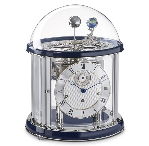 Hermle Tellurium II Nickel Mechanical Clock | Made in Germany