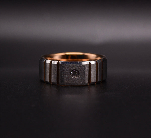 UXD Golden Blaze Tungsten Diamond Ring