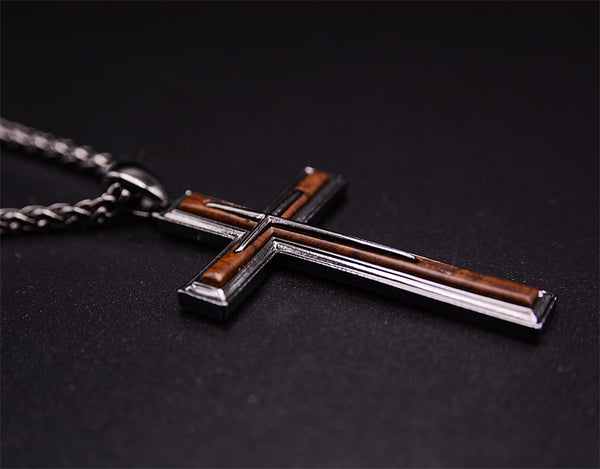 Legacy Timber Wood Cross Necklace
