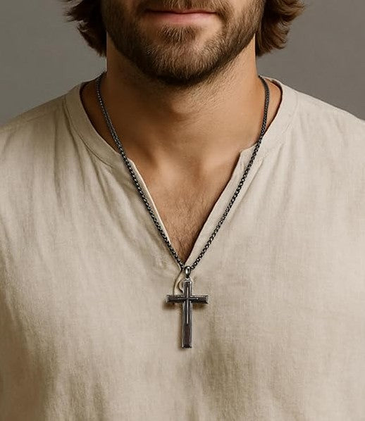 Legacy Timber Wood Cross Necklace