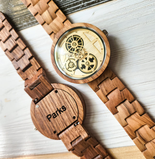 WoodCore Skeleton Wooden Watches