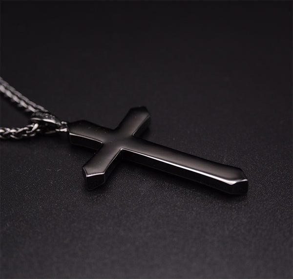 UXD Wooden Men's Cross Necklace