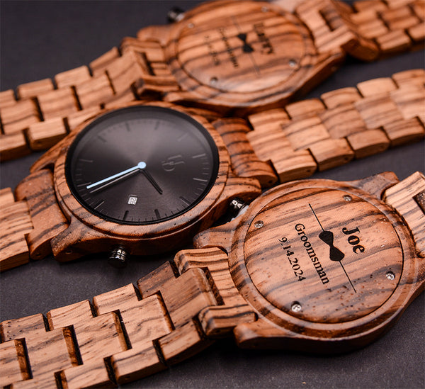 Zera Groomsmen Watches with Personalized Engraving