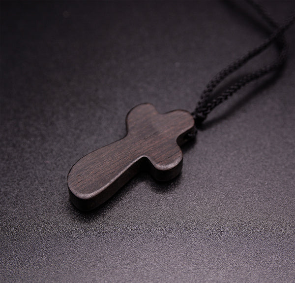 Nightfall Handmade Wooden Cross Necklace