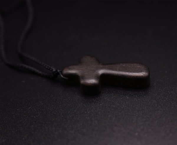 Nightfall Handmade Wooden Cross Necklace