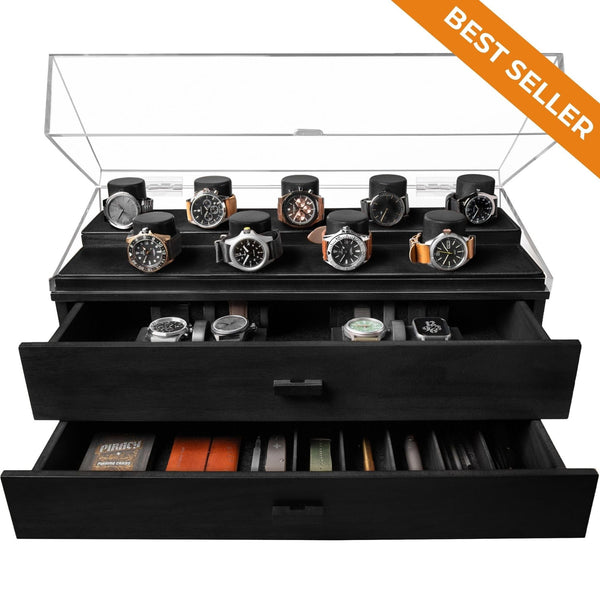 The Legacy Premium Watch Display Case for 17 Watches