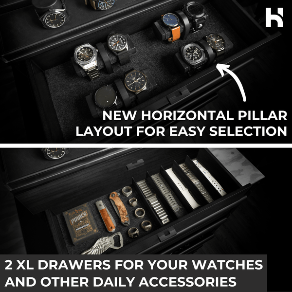 The Legacy Premium Watch Display Case for 17 Watches