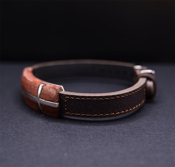 Rosewood Premium Leather Bracelet For Men