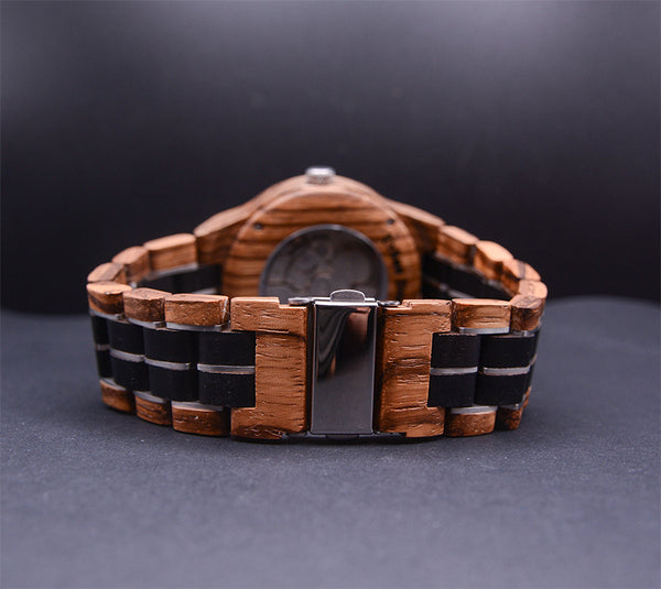 Emerald Shadow Mechanical Wooden Watch