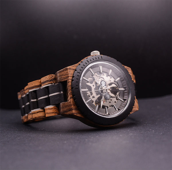 Forest Horizon Mechanical Wooden Watch