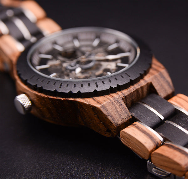 Forest Horizon Mechanical Wooden Watch