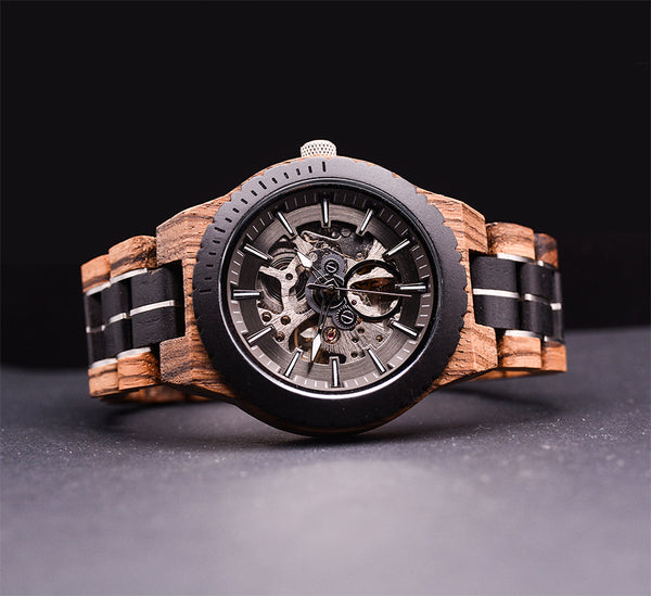 Forest Horizon Mechanical Wooden Watch