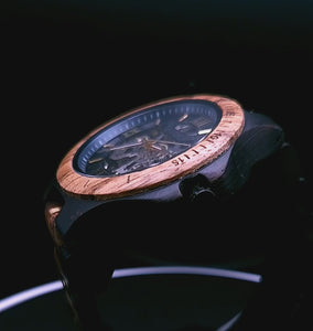 Skeleton Watches  Automatic Mechanical Wooden Watch for men