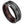 Black Tungsten Carbide Wedding Ring Wood Inlay Matte Finished