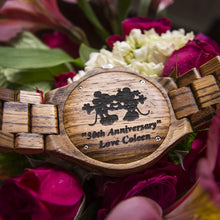 mens zebra wooden watches with engraving service
