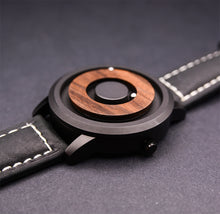 Cosmos Minimalist Dark Wood Dial Scaleless Magnetic Wooden Watch