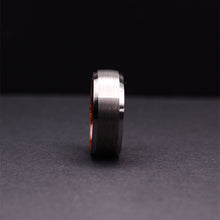 UDX Tungsten Wedding Rings for Men with Rosewood Sleeve Interior Comfort Fit