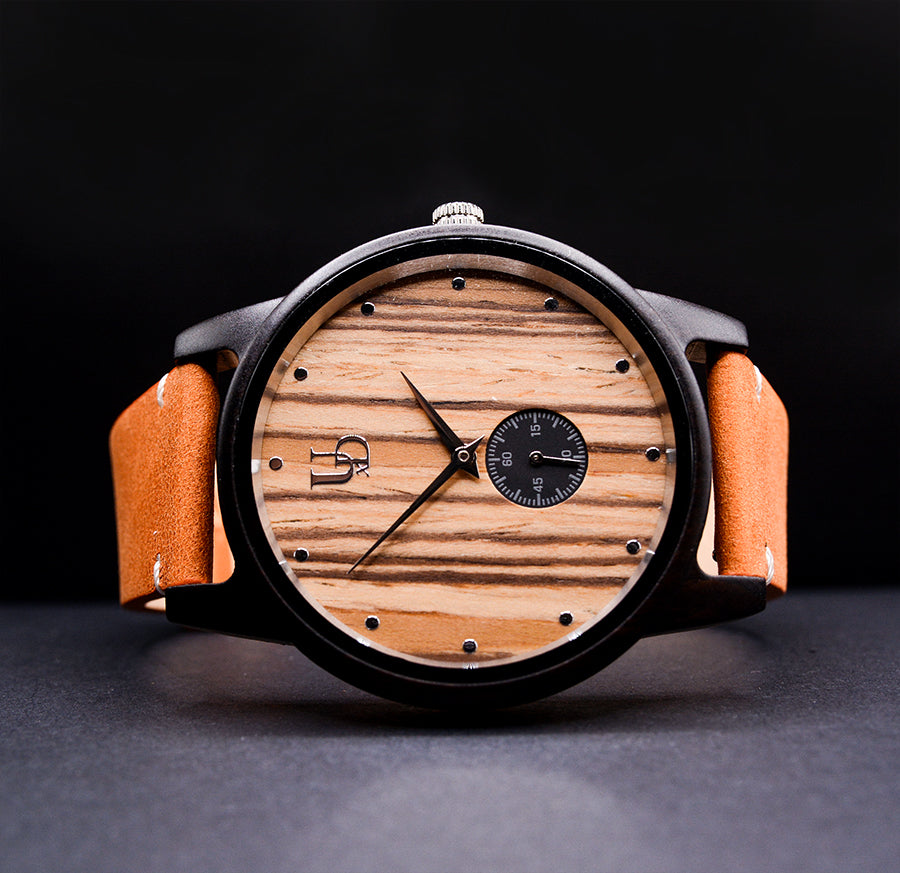 Handmade Minimalist Wooden Watch For Men With Premium Leather Band, Wooden watch, Groomsmen Gift, Gift for Men, Mens Gift for Boyriend