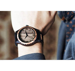 UDX Engraved Wood Watch For Men