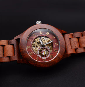 Premium Eco-Friendly Manual Mechanical Wooden Watches For Men