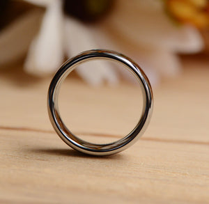 6mm Tungsten Wood Band with Purple heart Inlay