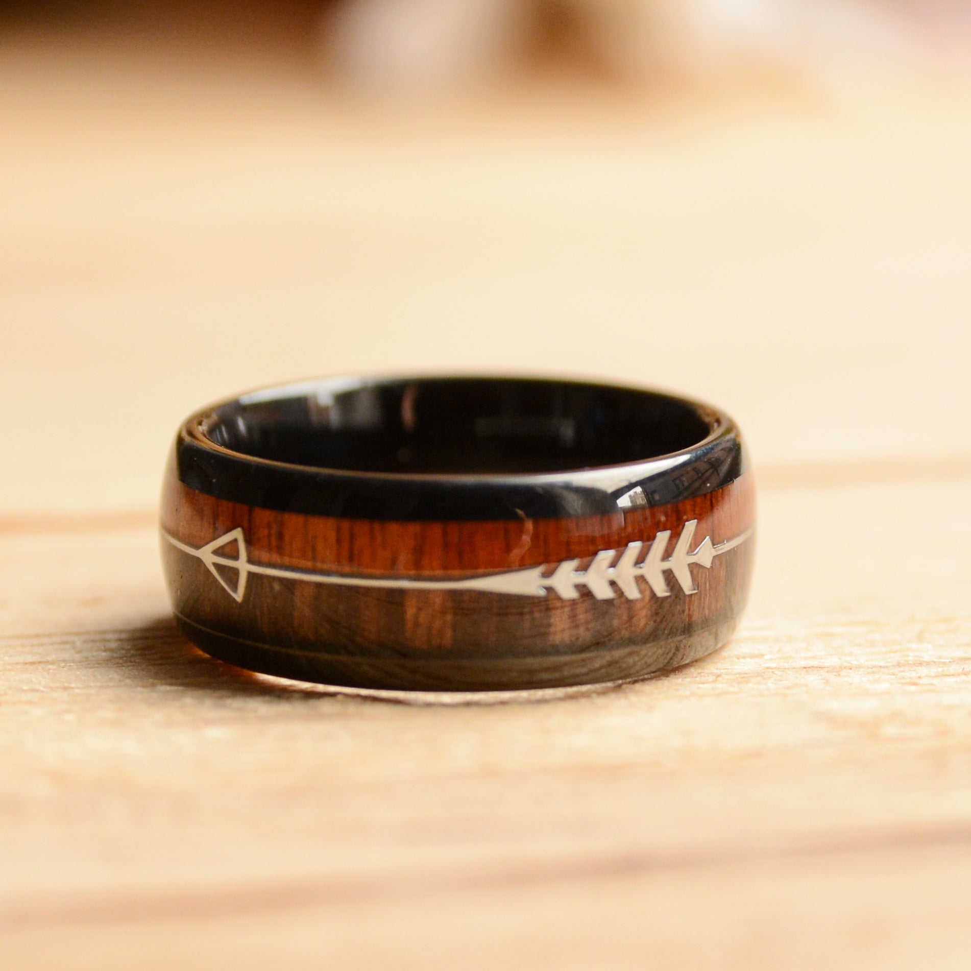Wood Rings Dark Wooden Rings | Eco-Friendly Wood Rings With Unique Design – Urban ...