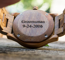 UXD Personalized/Engraved Vera Wood Watch for Men and Women