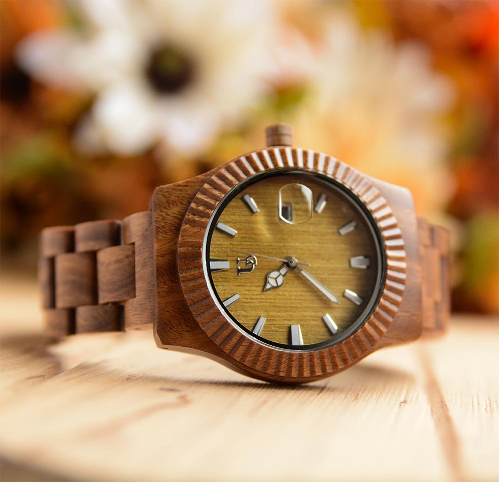 UXD Personalized Engraved Vera Wood Watch