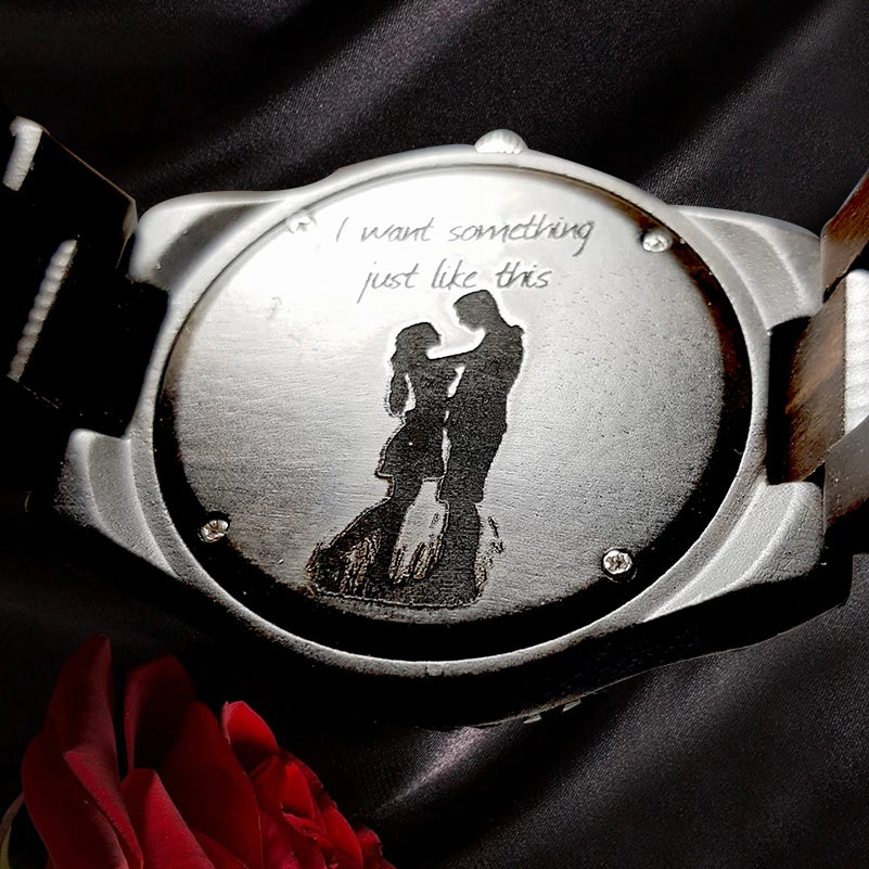 Engraved Wooden Watch for Boyfriend My Man Fiancé Husband Customized  Personalized Wood Watches for Men Birthday Anniversary Personalized Watch,  A-for-MY MAN : Amazon.in: Fashion