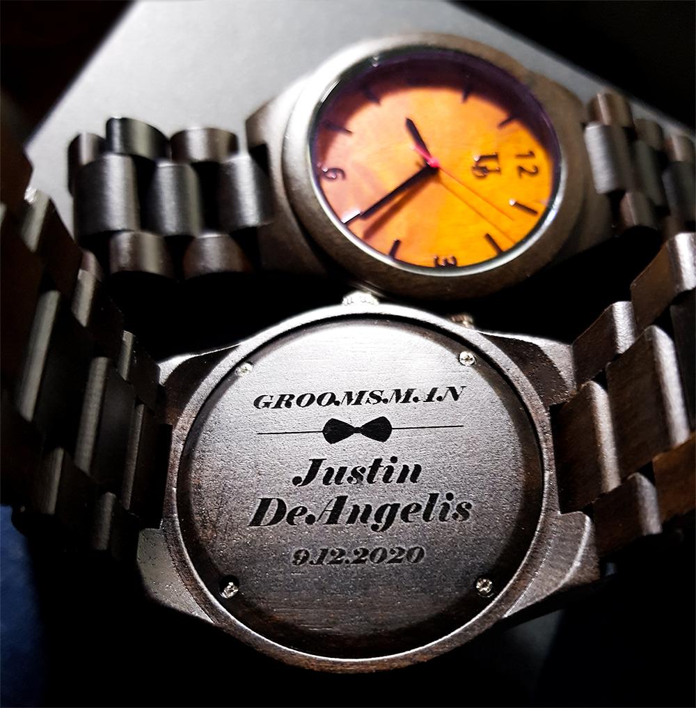 Gifts For Groomsmen - Engraved Groomsmen Wooden Watches